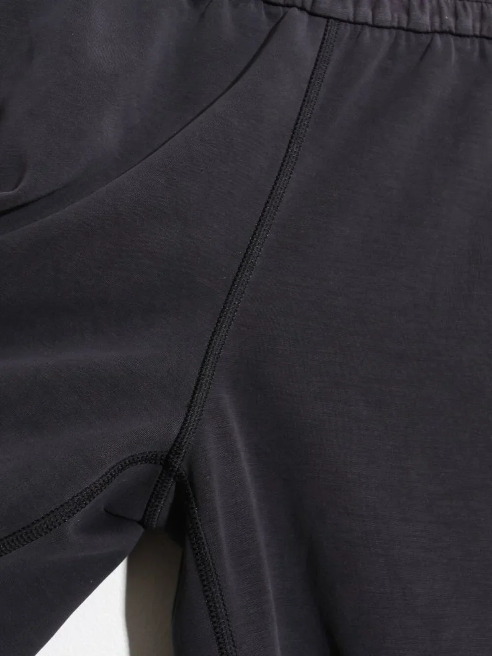 Lululemon Softstreme High-Rise Pant Black Pull-On Elasticated Waist Peach Fuzz 6